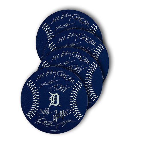 Detroit Tigers Player Coasters - 4 Pack
