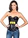 Secret Wishes Women's DC Comics Superhero Sequin Corset Top