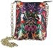 CHRISTIAN AUDIGIER Ed Hardy Tattoo Crystal Satin Purse Handbag Cross Body Bag Royal Blue