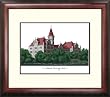 St. Edward's University Alumnus Alumnus 14x18 Mahogany Framed Collegiate Lithograph