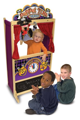 Childrens Toyshop  Office Products : Melissa & Doug Deluxe Puppet Theater