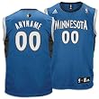 Timberwolves adidas Personalized Road Replica Jersey - Men's