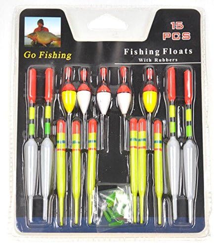 15pcs Lots Fishing Lure Floats Bobbers Slip Drift Tube Indicator Assorted
