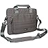 Laptop Messenger Bag, Evecase 13'' 13.3-Inch Notebook Chromebook Laptop Ultrabook Suit Fabric Multi-functional Briefcase Messenger Bag Computer Travel Carrying Case with Handles and Adjustable Shoulder Strap - Gray
