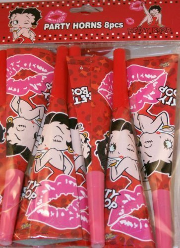 Betty Boop Party Horns 8 in Package Classic Vintage