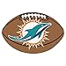 FANMATS 5792 Miami Dolphins Football Rug - 20.5in. x 32.5in. | Sports Fan Home Decor Rug and Tailgating Mat