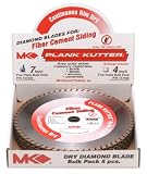 MK Diamond 157420 7" Plank Kutter Fiber Cement Siding Continuous Dry Blade - 5 Pack