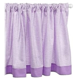 Tadpoles Basics  Gingham Rod Pocket Window Valance