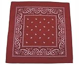 Bandana Biker Kopftuch burgund-schwarz - bw-discount.de