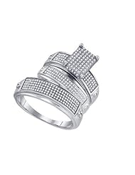 0.68CTW DIAMOND MICRO PAVE TRIO SET