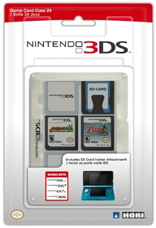 Hori Officially Licensed 3DS Game Card Case 24 (Clear) (Nintendo 3DS/DSi/DSL) [Importación inglesa]