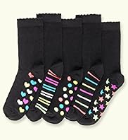 5 Pairs of Older Girls Cotton Rich Assorted Socks