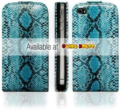 Iphone 4s Case Snake Skin - Snow (Turquoise Iphone Cover)