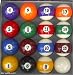 Art Number Style Pool Table Billiard Ball Set