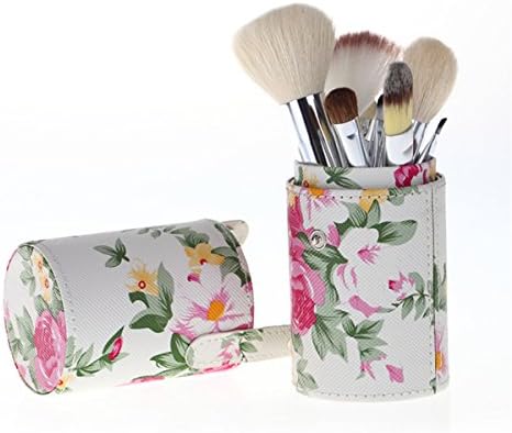 Tiffinys Makeup Brushes - For Perfect Portraits - 12 Roses Cylindrical Brush Set