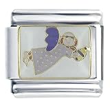 Flying Angel Christmas Religious Italian Charms Bracelet Link