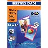 A4 Inkjet gloss Greeting Card Paper Heavy Weight 260g x50 sheets +Envelopes