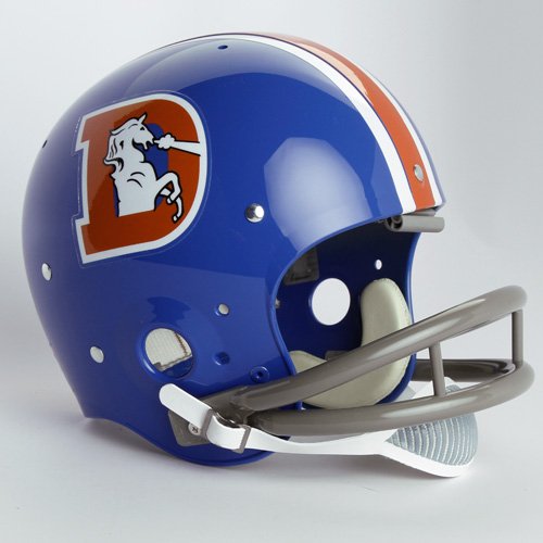 Riddell Denver Broncos Royal Blue 1968-1974 Throwback Suspension Full-Size Helmet