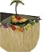 Hibiscus Raffia Table Skirt