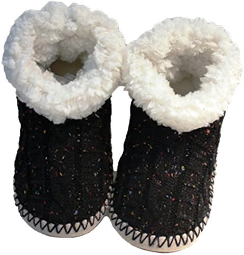 Speckled Bootie Super Thick Comfy Sherpa Lined Slippers