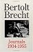 Search : Bertolt Brecht: Journals 1934 - 1955