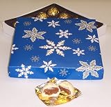 Scott's Cakes 1 Pound White Chocolate Covered Caramels in a Snowflake Box
