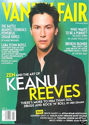 Vanity Fair Magazine February 2001 Keanu Reeves (Single Back Issue)