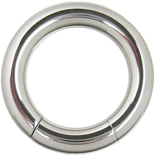 0g Gauge 7 8 Stainless Steel Segment Ring