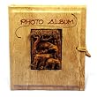 Handmade Banana Bark Photo Album With Raised Elephants Design (Thailand)