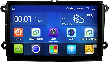 2 DIN Android 5.1 Car Radio Stereo 9 "Capacitive Touch Screen High Definition 800x480 GPS Navigation Bluetooth Player for VW Passat Golf MK5 MK6 Jetta T5 EOS POLO Touran Seat