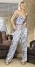 1st Fantasies Pure Magic Silk Puma Print Camisole and Pant Set