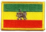 Écusson brodé Flag Patch Ancien Ethiopie - 8 x 6 cm