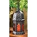 Gifts & Decor Moroccan Metal Amber Glass Candleholder Lantern Light