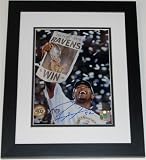 Ray Lewis Autographed/Hand Signed Baltimore Ravens Super Bowl 35 MVP 8x10 Photo - Custom Framed