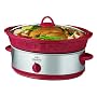 Crockpot SCE600-RS 6 Quart Oval Slow Cooker, Maroon