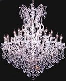 LAMPS BEAUTIFUL Maria Theresa Grand Twenty-Five Light Crystal Chandelier by James R. Moder