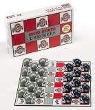 OHIO STATE BUCKEYES vs. MICHIGAN WOLVERINES Classic Board Game CHECKERS SET (with Team Colors & Helmets)