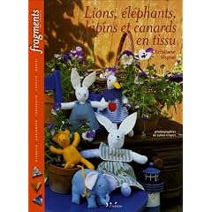Lions, �l�phants, lapins et canards en tissu