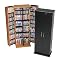 Grande Locking Media Storage Cabinet - Oak