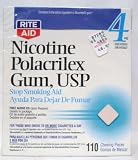 Nicotine Gum 4mg 110pc Original flavor-Rite Aid ( Watson Labs)