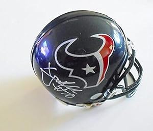 Xavier Su'a-Filo Signed Houston Texans Mini Football Helmet w/COA - Autographed NFL Mini Helmets