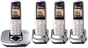 Panasonic KX-TG6424ES DECT Quad Digital Cordless Phone Set with Answer Machine in Silver