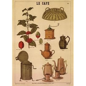 Le Cafe by Unknown. Size 4.00 inches width by 6.00 inches height. High Quality Art Poster Print