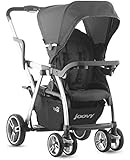 Joovy Caboose VaryLight Double Tandem Stroller, Charcoal (Discontinued by Manufacturer)