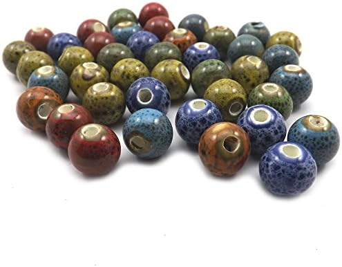 Leopard Dot Ceramic Beads Mixed Color 10mm for Jewelry Making 100pcs/lot