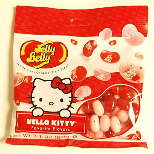 Clay Foods - Jelly Belly Jelly Beans - Summer Fun Flavors - Choose a Flavor - Bubble Gum, Cotton Candy, Hello Kitty Favorites, Popcorn, or Ice Cream Flavors (Hello Kitty Favorite Flavors)