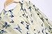 Lovaru Women's Fashion Elegant Bird Print Blouse Long Sleeve Casual Slim Shirts Multi-M White