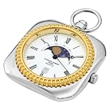 Charles-Hubert, Paris Two-Tone Open Face Quartz Pocket Watch