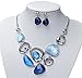 Tagoo Antique Statement Necklace and Earrings Set Gifts for Women