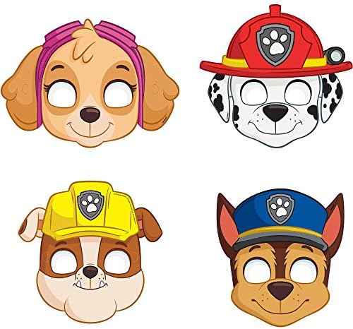 PAW Patrol Party Masks, Assorted 8-Count